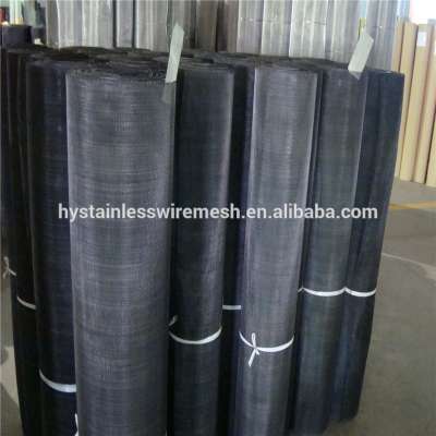 plain woven black wire mesh cloth